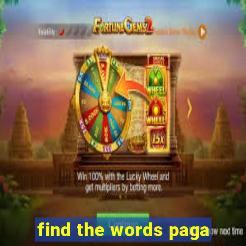 find the words paga